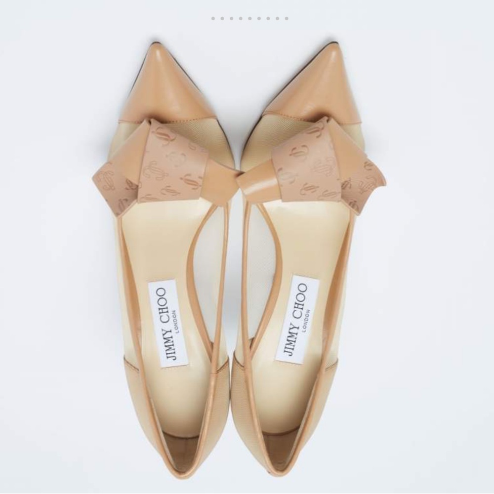 Jimmy Choo Tan Pointed Toe Heels - Picture 3 of 15